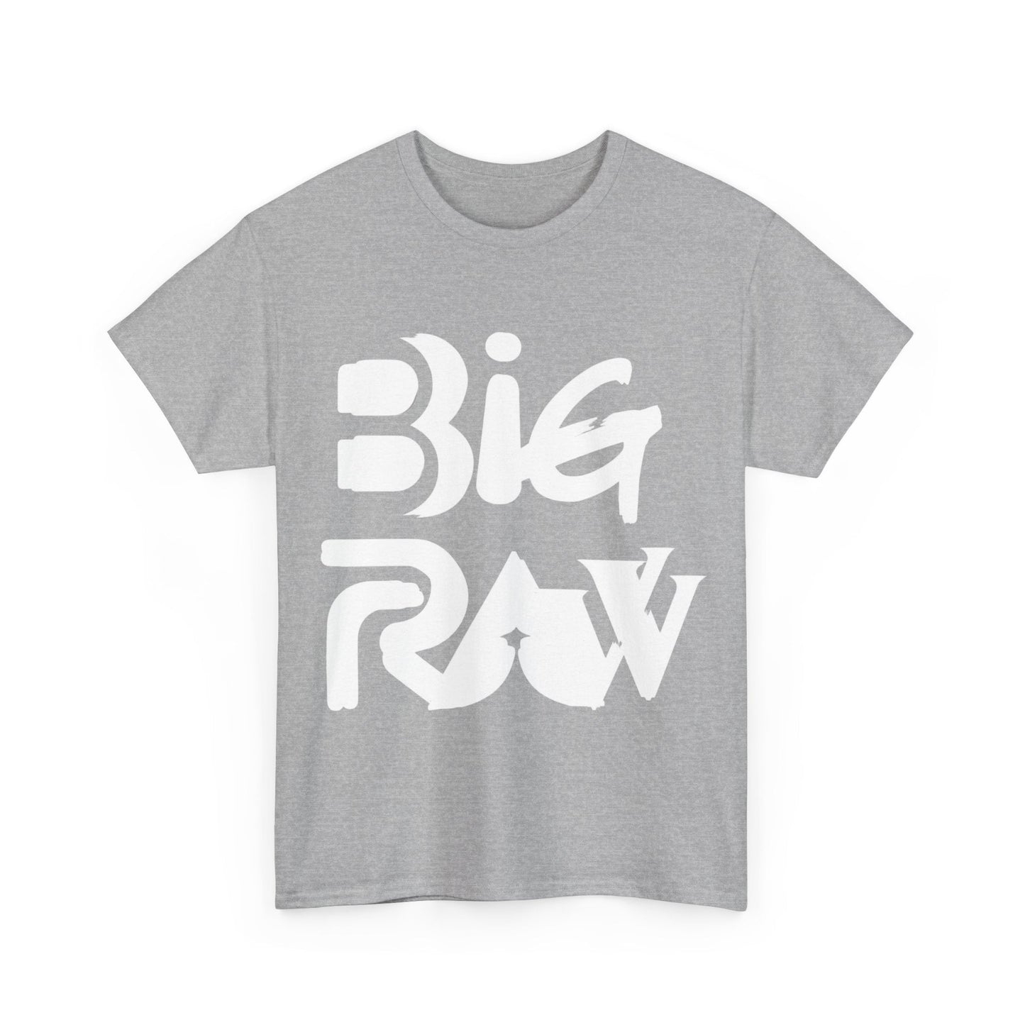 Big Raw Unisex Heavy Cotton Tee, Casual Streetwear Shirt, Gift for Him or Her, Everyday Fashion, Graphic Tee, Trendy Apparel Printify