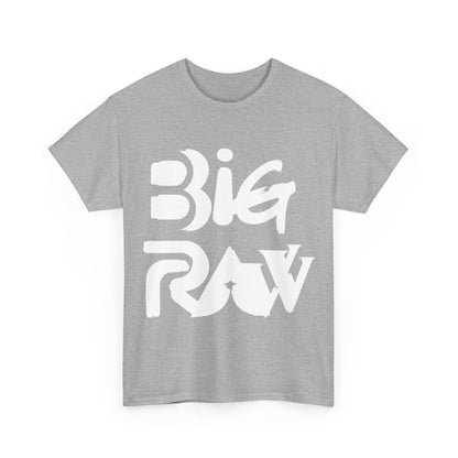 Big Raw Unisex Heavy Cotton Tee, Casual Streetwear Shirt, Gift for Him or Her, Everyday Fashion, Graphic Tee, Trendy Apparel Printify