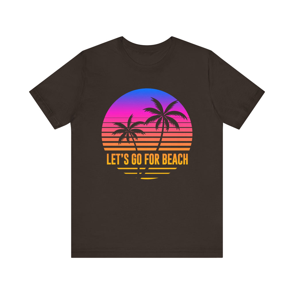 Allons-y pour la plage Tee-shirt unisexe 