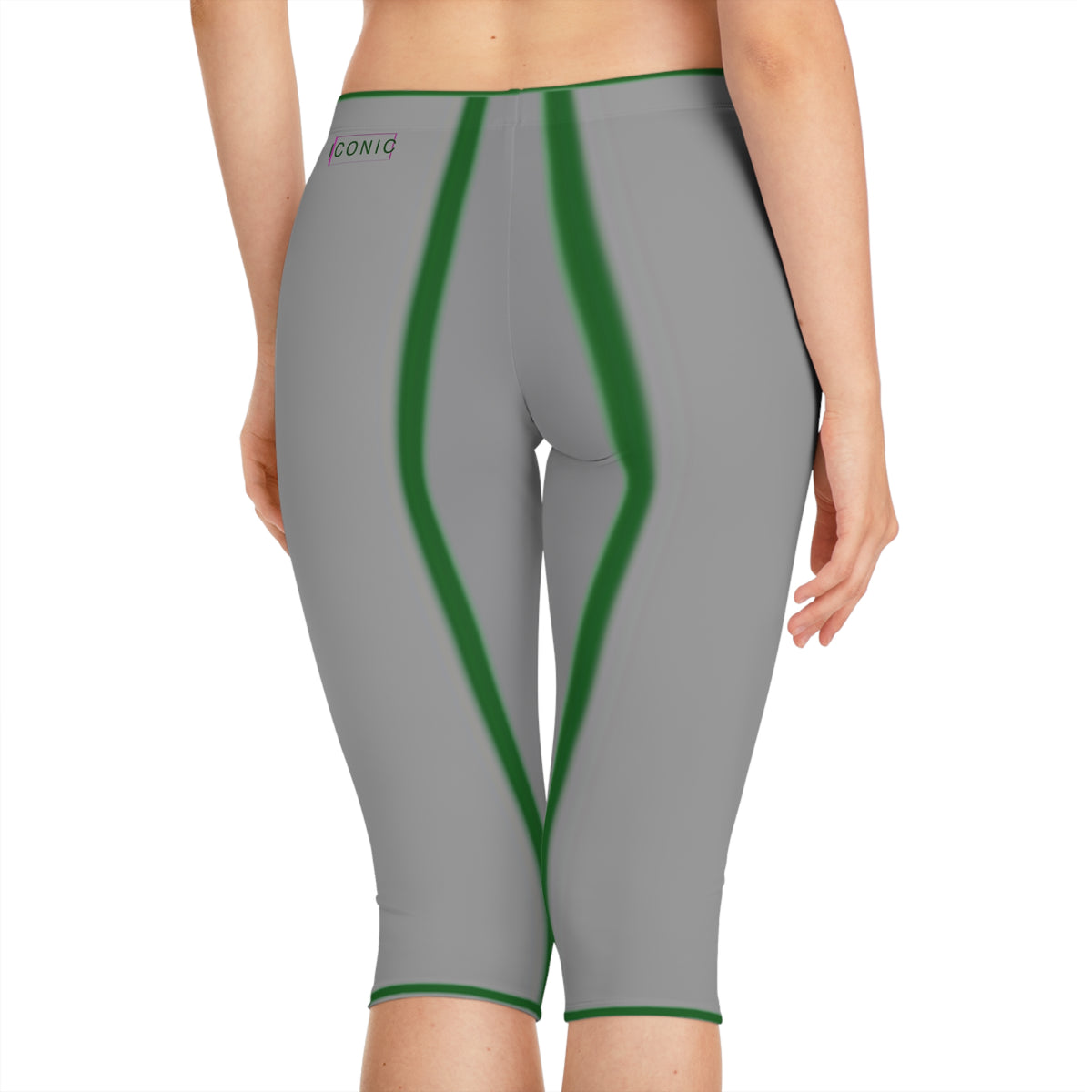 Stylish Women's Capri Leggings with Iconic Design - Perfect for Workout & Casual Wear