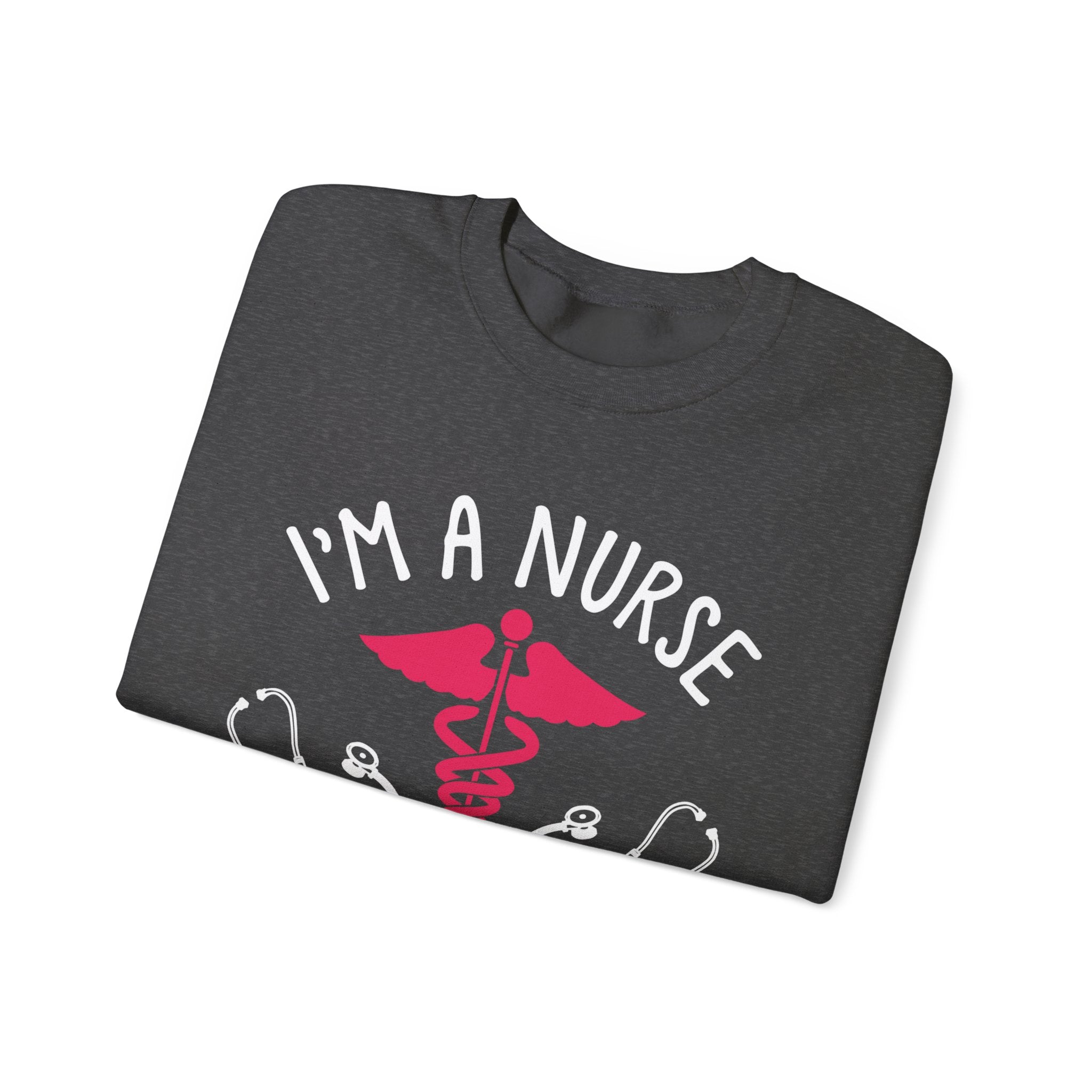 Je suis un sweat-shirt unisexe infirmière 