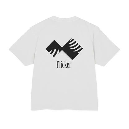 Unisex Urban Heavy Tee - Modern Graphic Design "Flicker" for Streetwear Enthusiasts