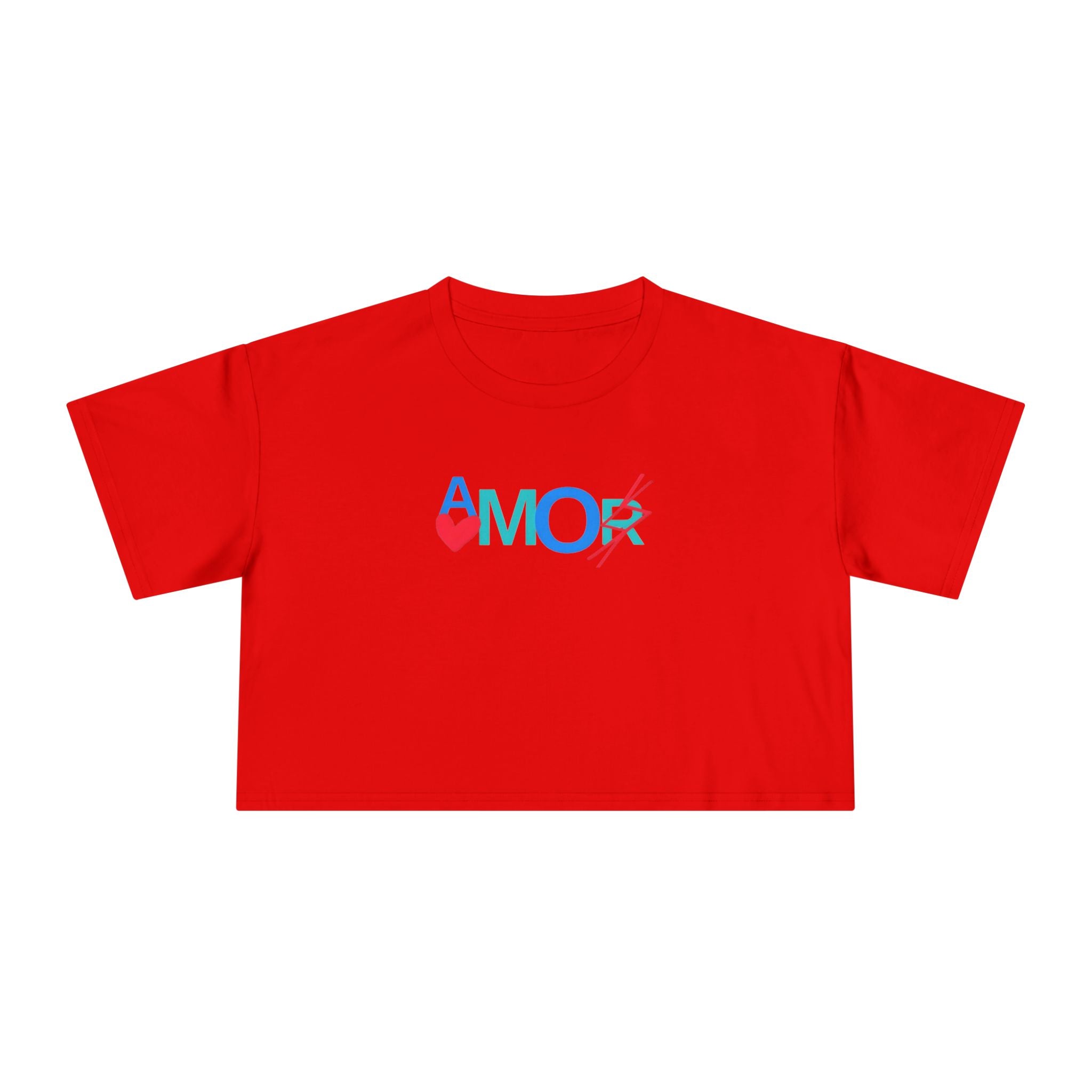 Crop Tee AMORX - Women's Trendy Graphic T-Shirt