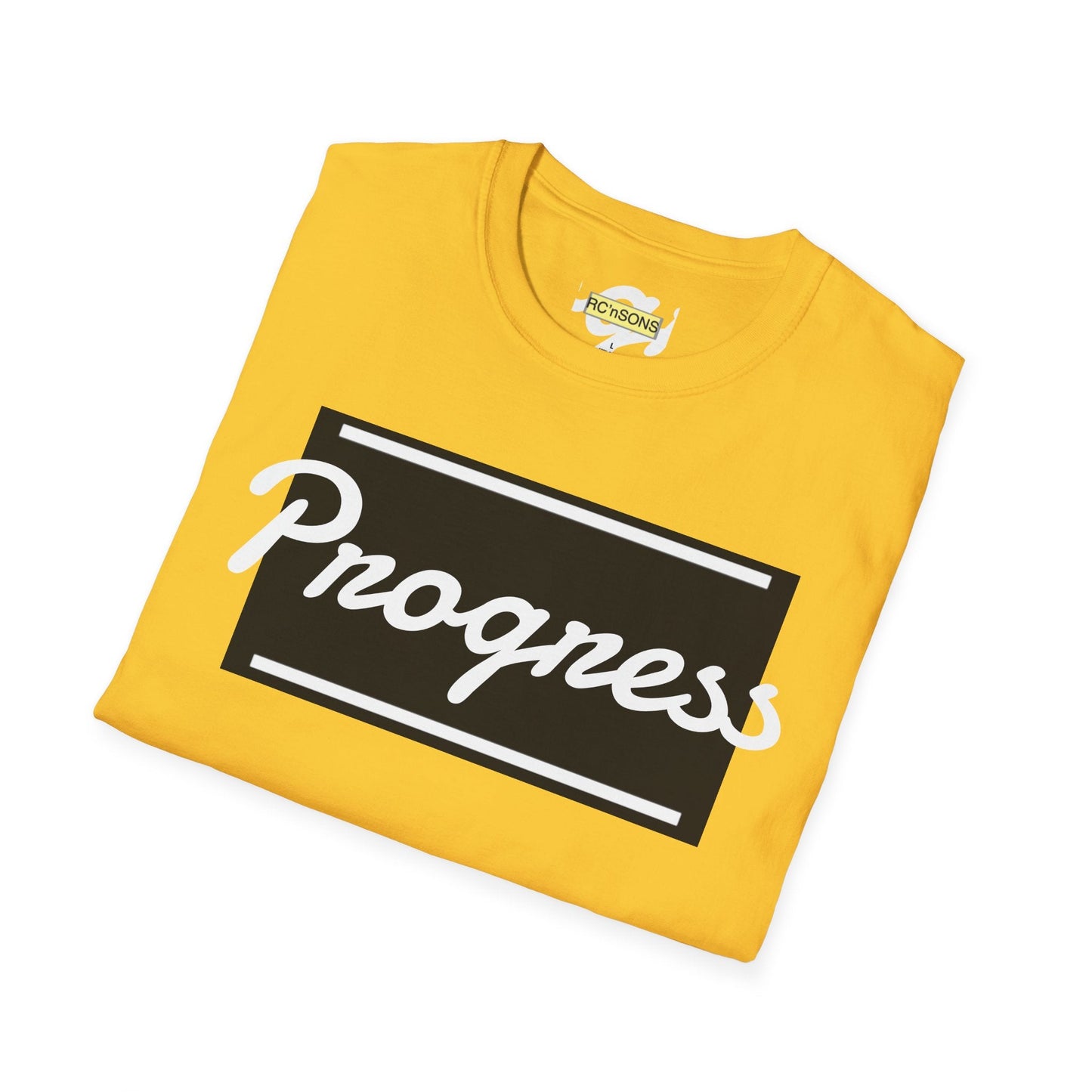 Motivational Unisex Softstyle T-Shirt | Progress Tee, Gift for Teens, Casual Wear, Workout Shirt, Inspirational Apparel Printify