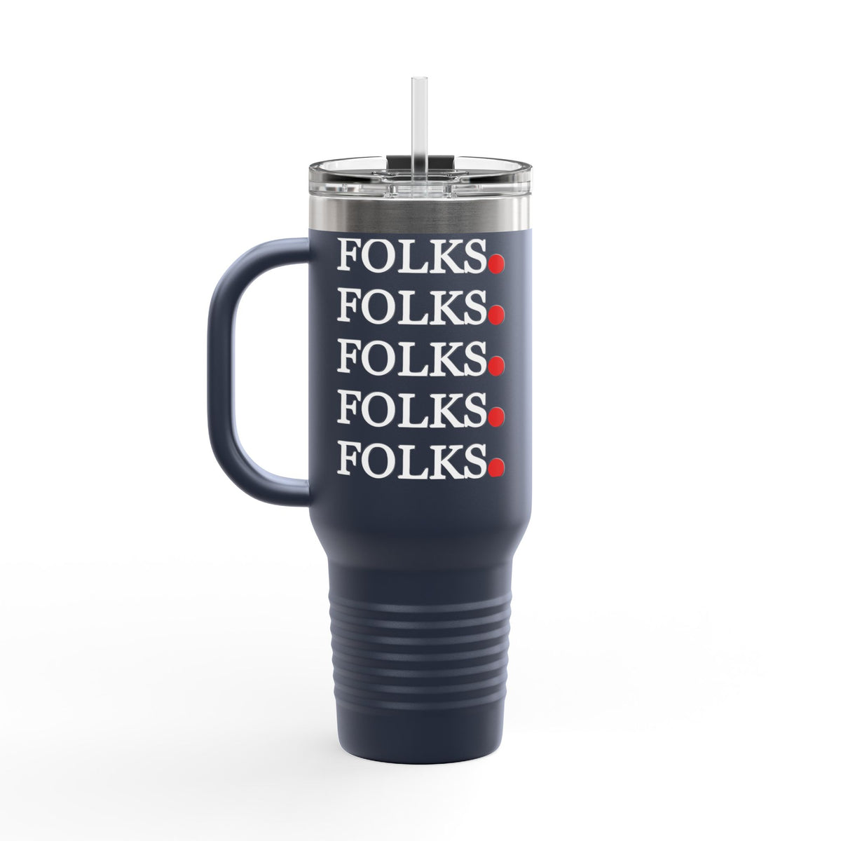 Folk-Inspired Insulated Travel Mug, 40oz - Perfect for Coffee Lovers, Outdoor Adventures, Family Gatherings, Gift Idea