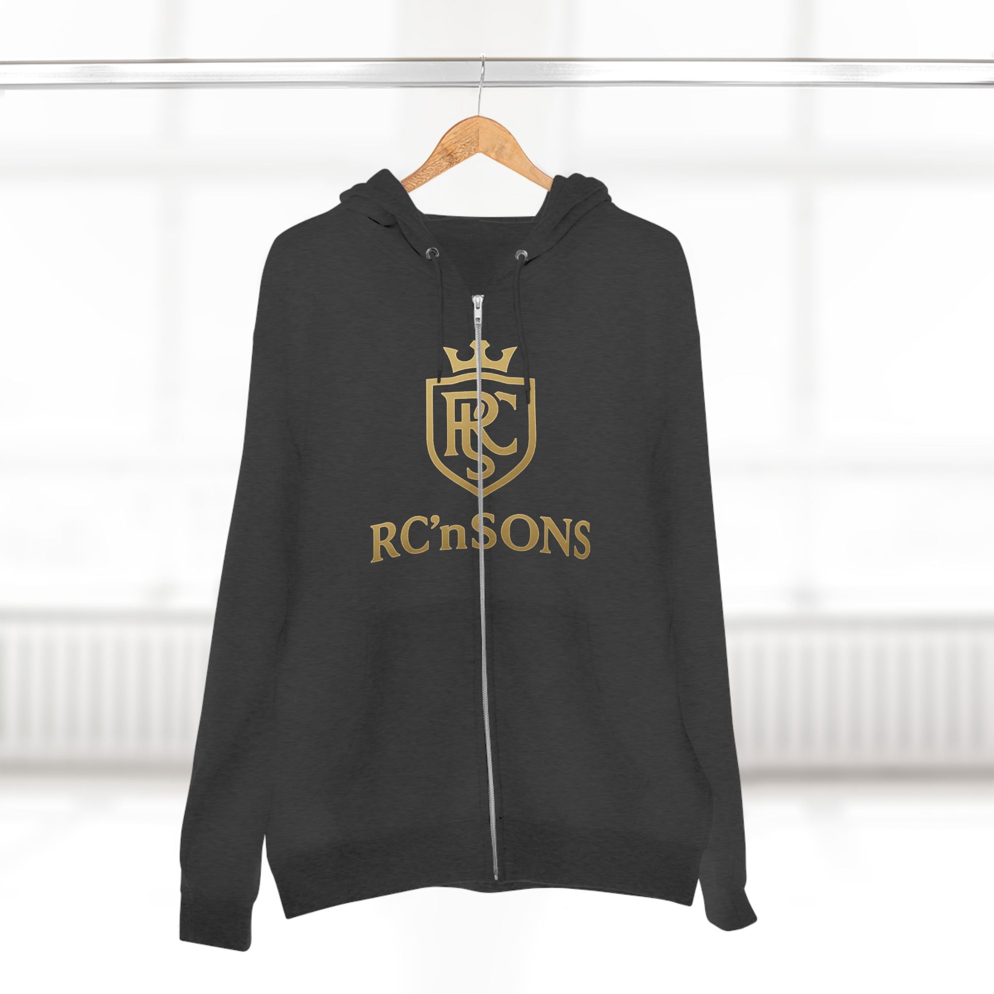 Stylish Unisex Zip Hoodie, Cozy Sweatshirt, Perfect Gift for Family, Casual Wear, Holiday Outfits, Logo Apparel Printify