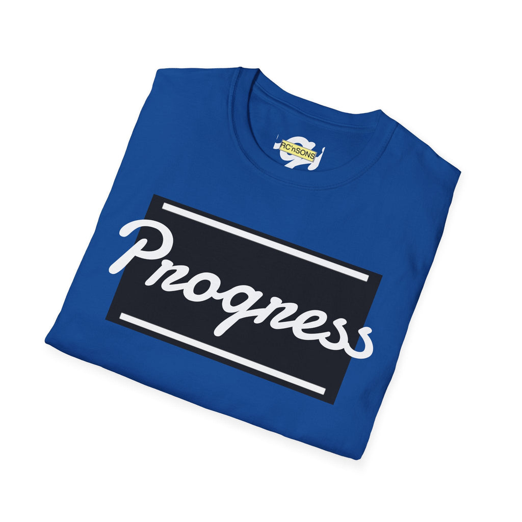 Motivational Unisex Softstyle T-Shirt | Progress Tee, Gift for Teens, Casual Wear, Workout Shirt, Inspirational Apparel Printify