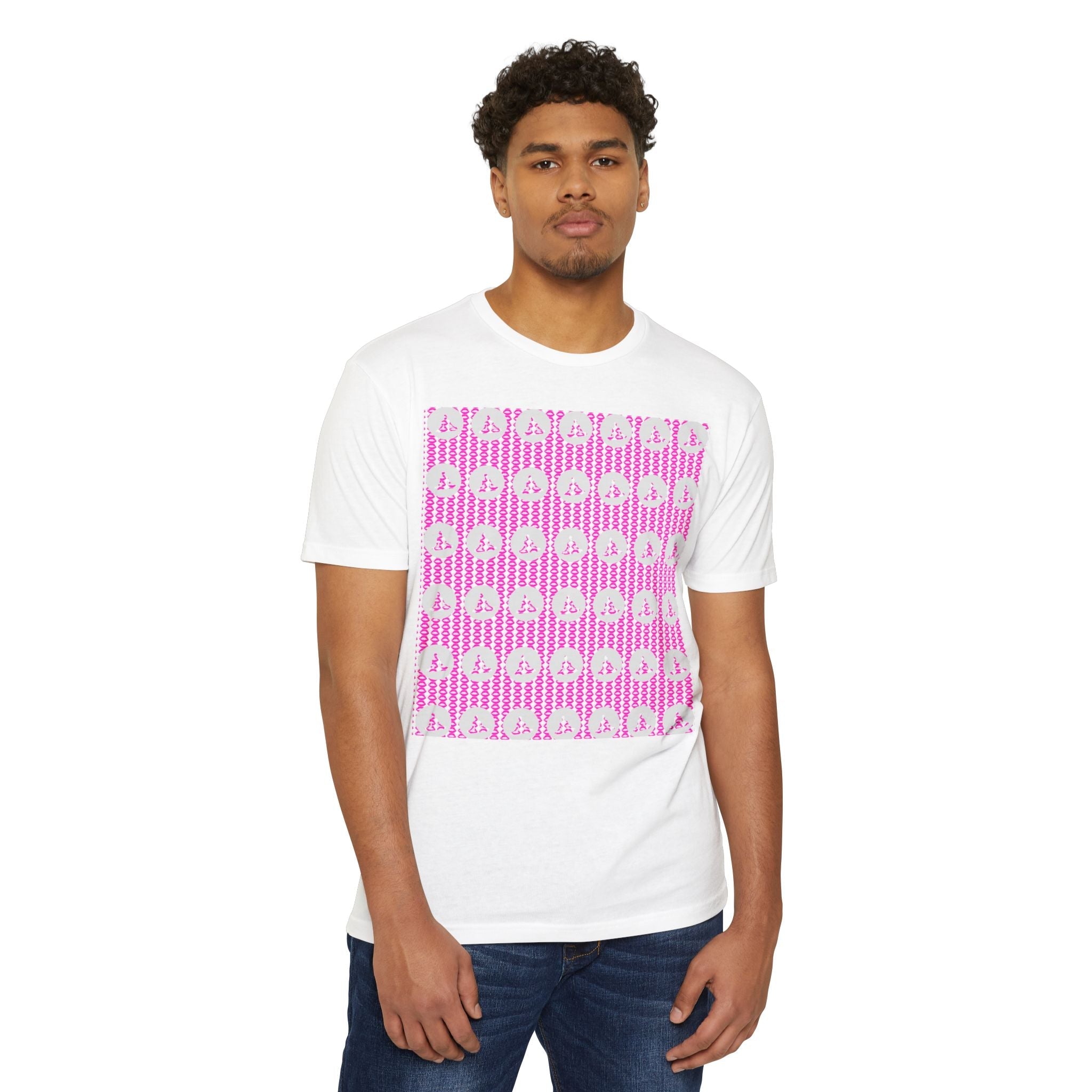 Chic Pink Pattern Unisex T-Shirt, Casual Wear, Trendy Shirt, Gift for Her, Summer Fashion, Everyday Style Printify