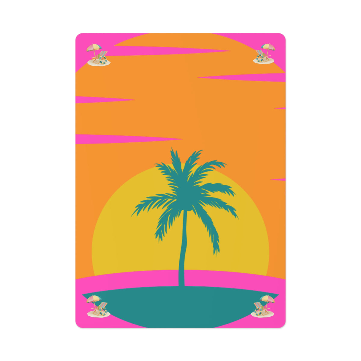 Poker Cards - Beach Fun Design