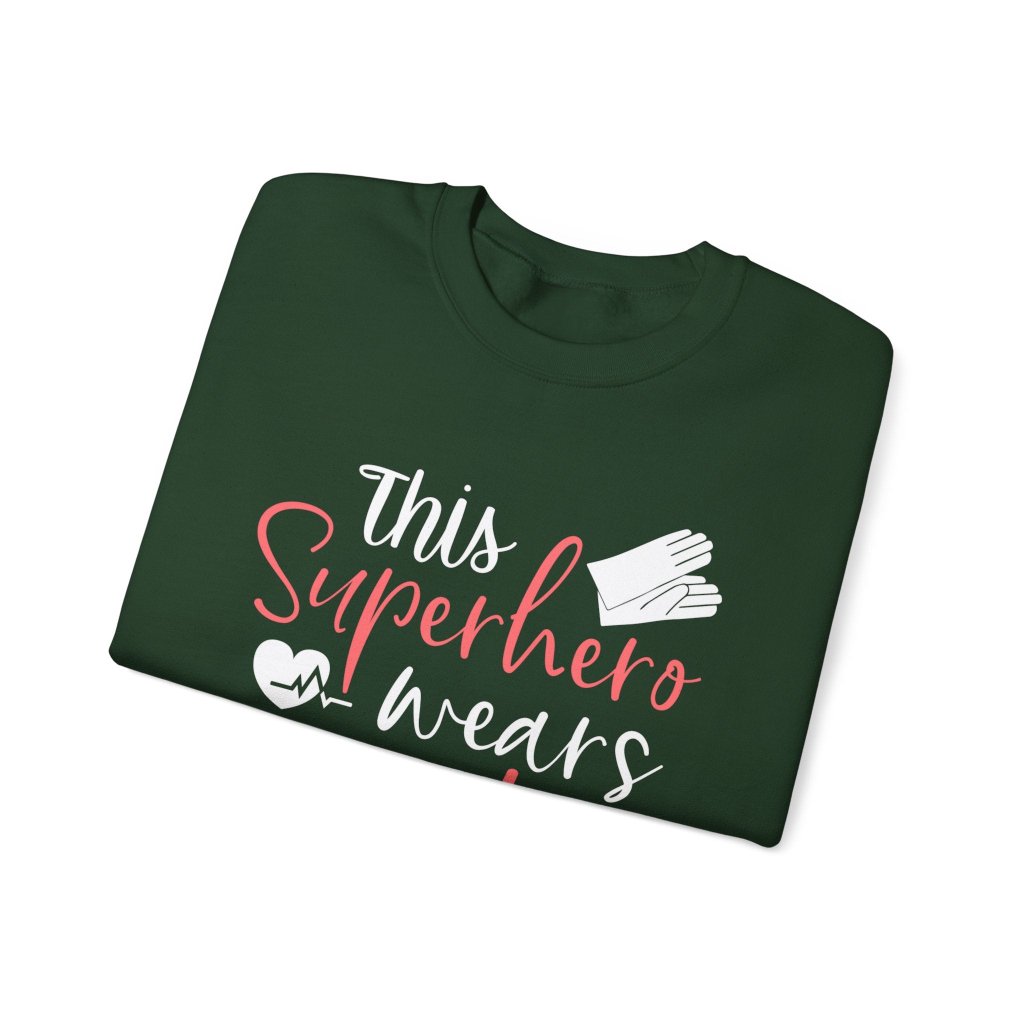 son super-héros porte des gommages Sweat-shirt unisexe 