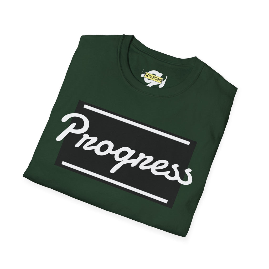 Motivational Unisex Softstyle T-Shirt | Progress Tee, Gift for Teens, Casual Wear, Workout Shirt, Inspirational Apparel Printify