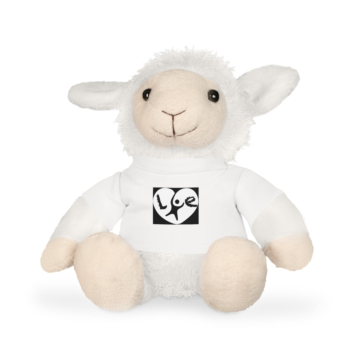 Adorable Love Bear Plush Toy in T-Shirt - Perfect Gift for Kids and Collectors, Valentine’s Day, Birthday, Nursery Decor, Cuddle Buddy Printify