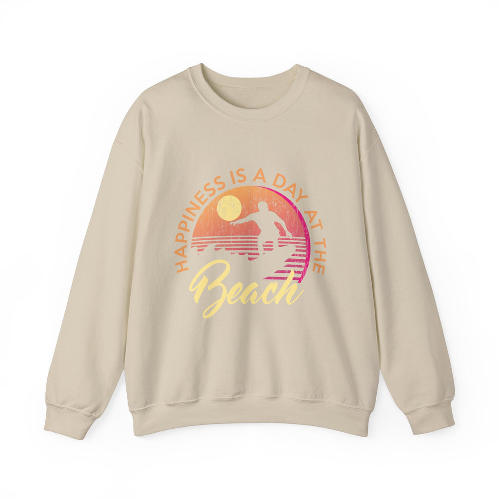Le bonheur est une journée à la plage Sweat-shirt unisexe 