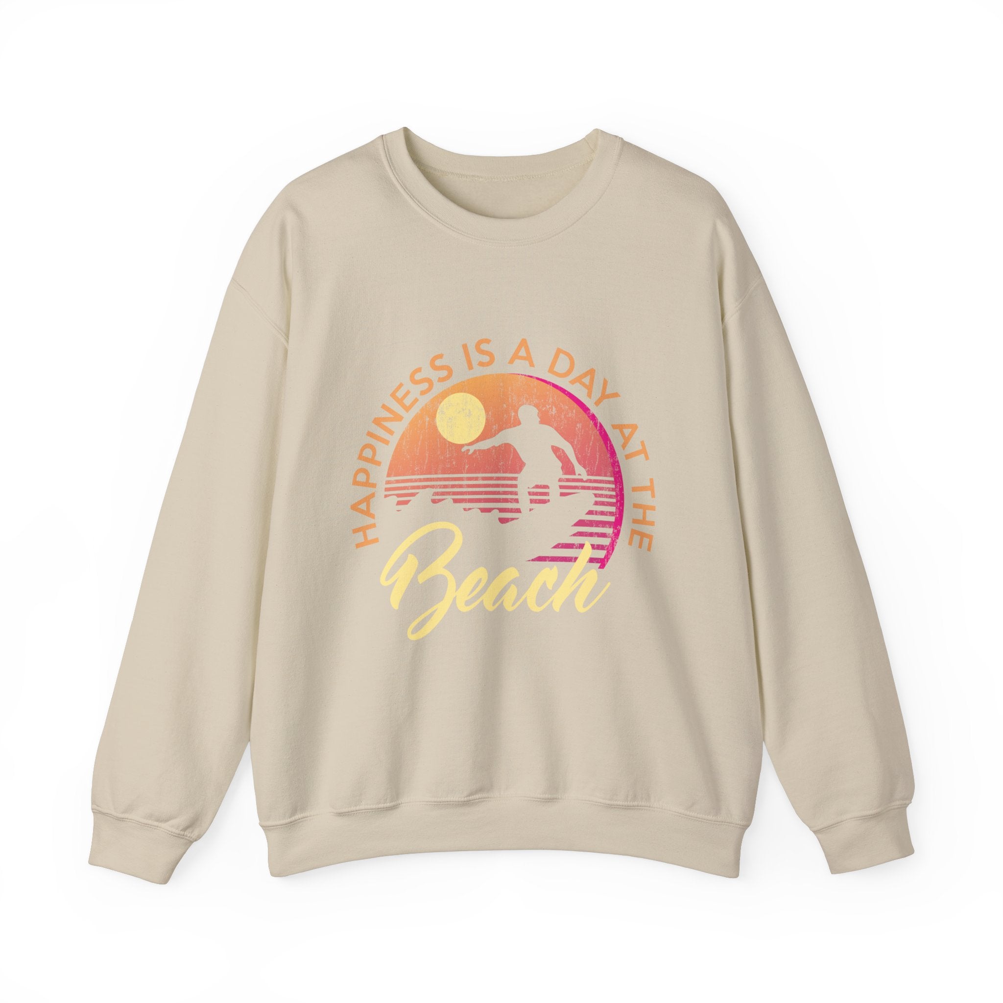 Le bonheur est une journée à la plage Sweat-shirt unisexe 