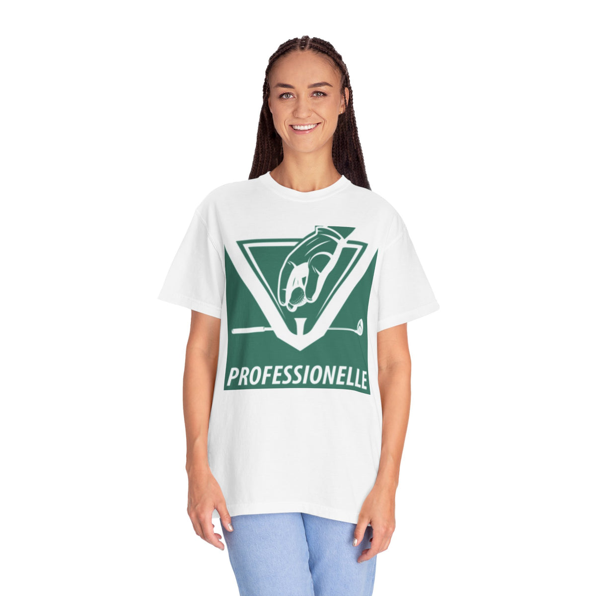 Golf Lover's Unisex Garment-Dyed T-Shirt - 'Professionnelle' Design