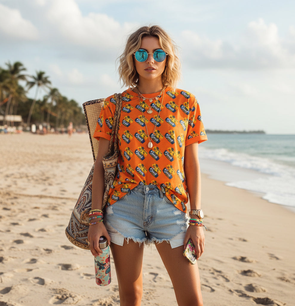 Beach Vibes Tee — "To summer beach" All-Over Print Printify