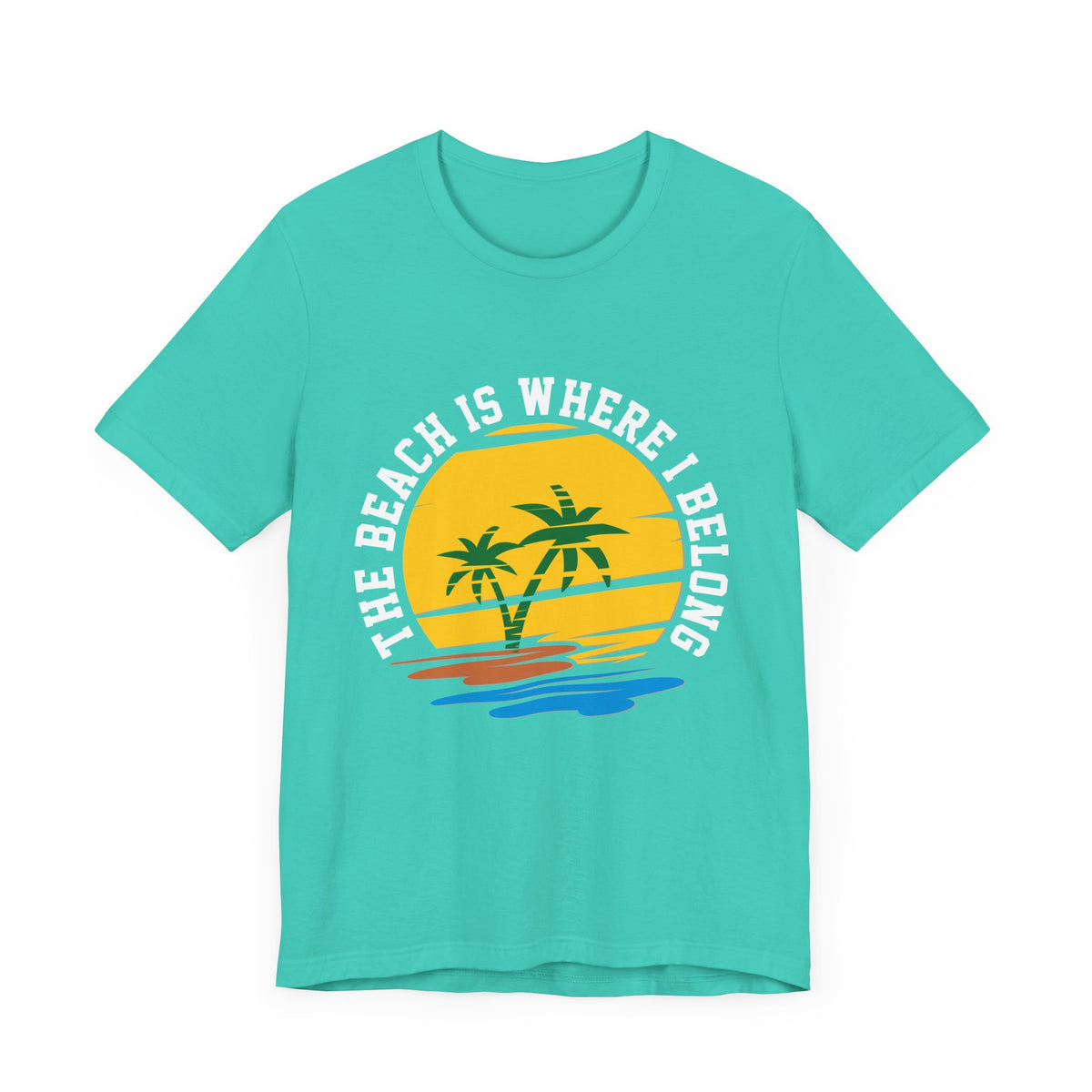 La plage est l’endroit où j’appartiens Tee unisexe 