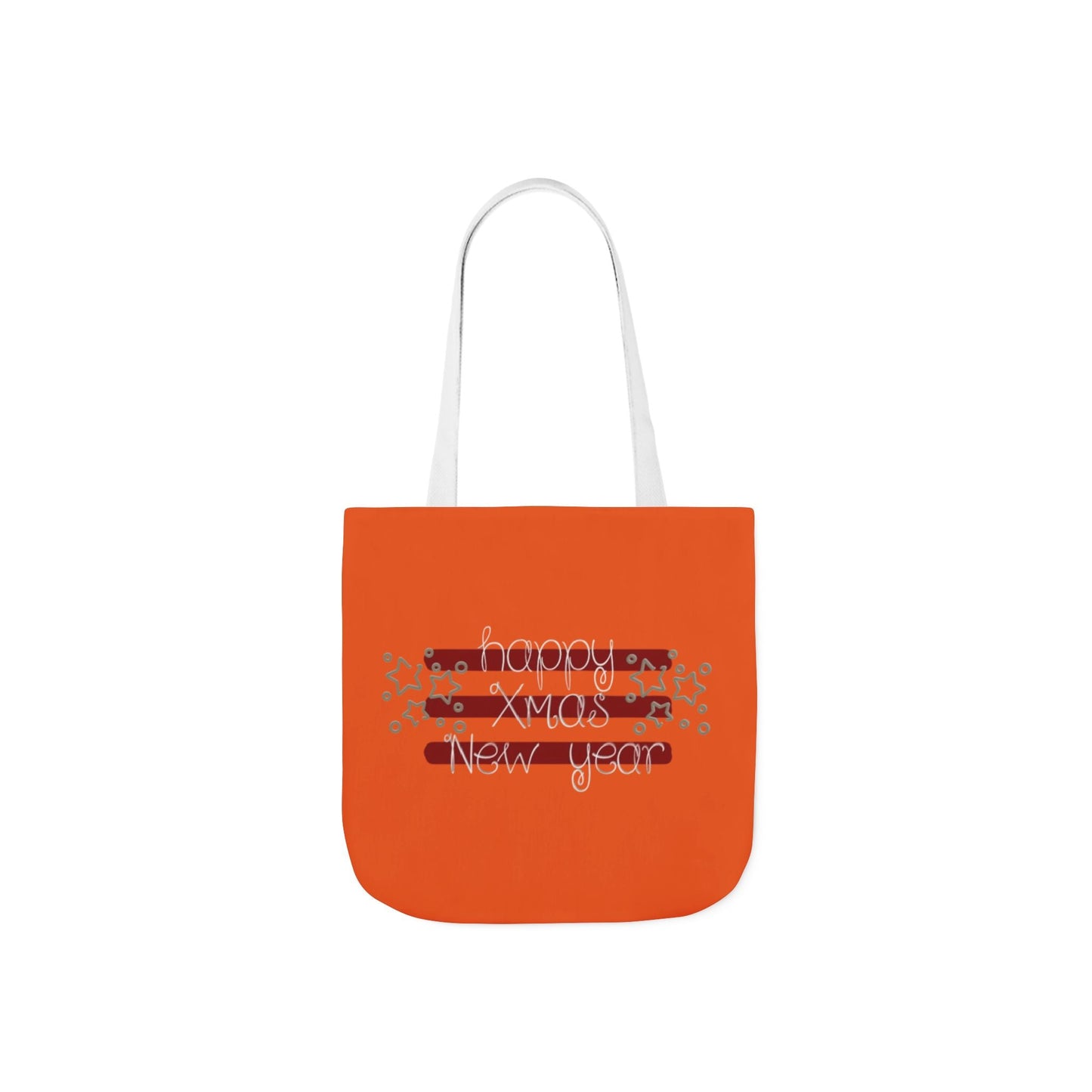 Cheerful Canvas Tote Bag, Happy New Year Gift, Eco-Friendly Bag, Reusable Shopping Tote, Trendy Gift for Her, Seasonal Tote Printify