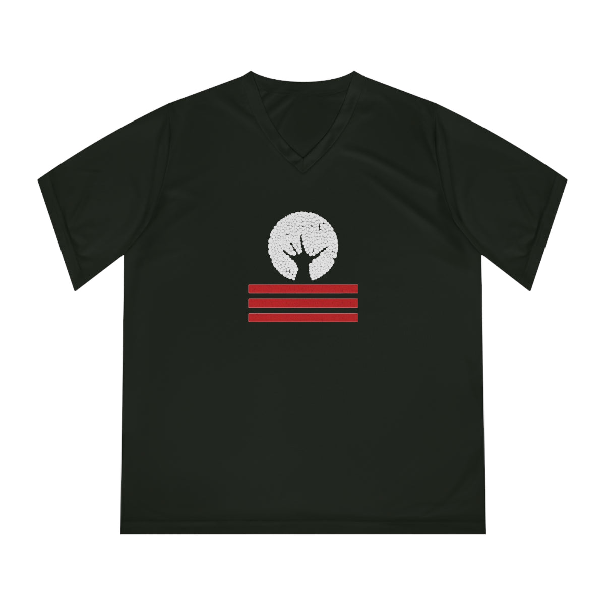 Women's Performance V-Neck T-Shirt with Unique Graphic Design, Sports Tee, Workout Top, Casual Athletic Wear, Gift for Active Lifestyle