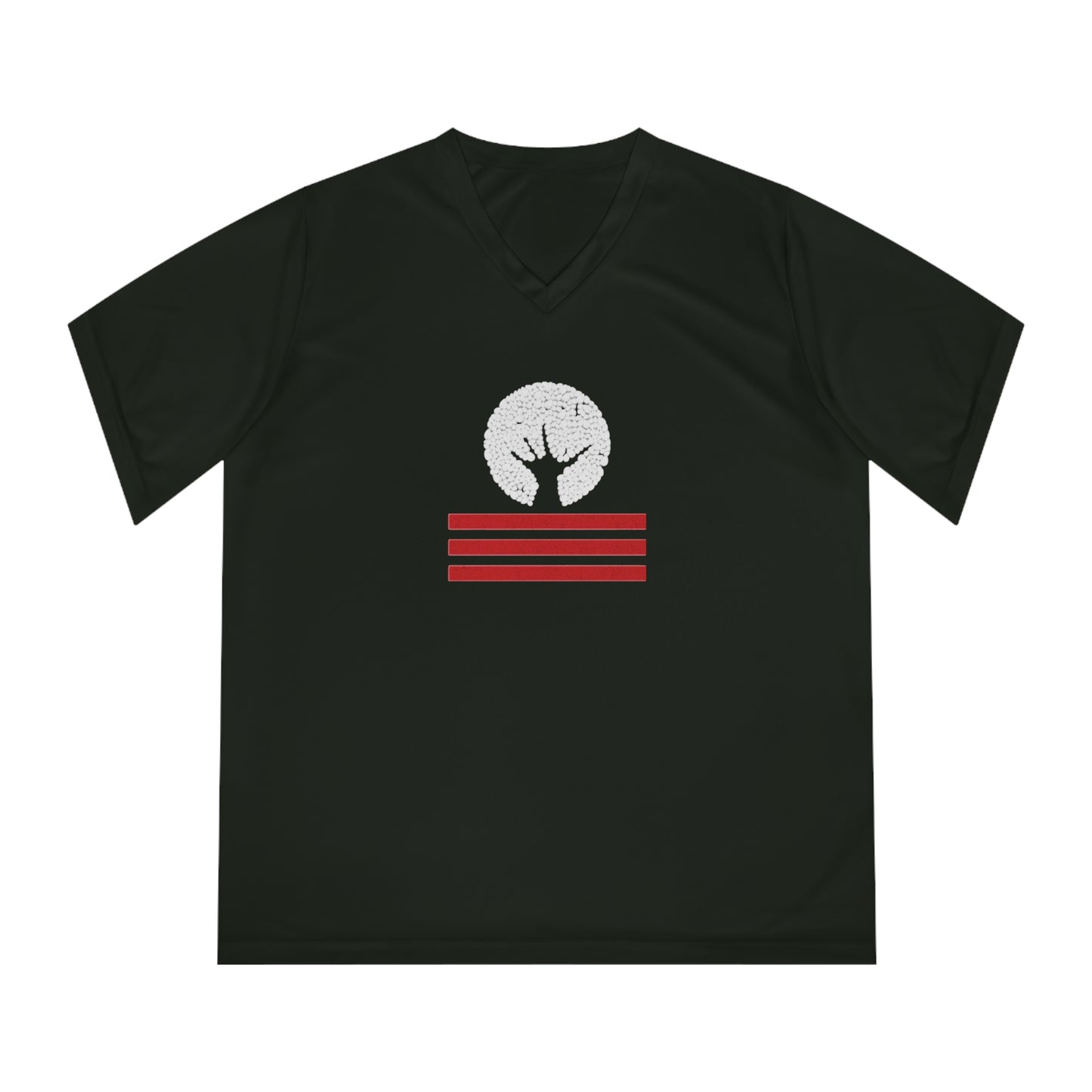 Women's Performance V-Neck T-Shirt with Unique Graphic Design, Sports Tee, Workout Top, Casual Athletic Wear, Gift for Active Lifestyle