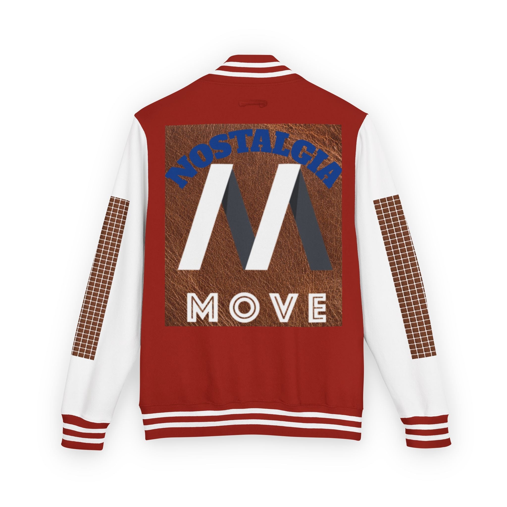 Vintage-Inspired Heavyweight Letterman Jacket, Unisex Varsity Jacket, Retro College Apparel, Perfect for Game Day, Nostalgia Move Style Printify