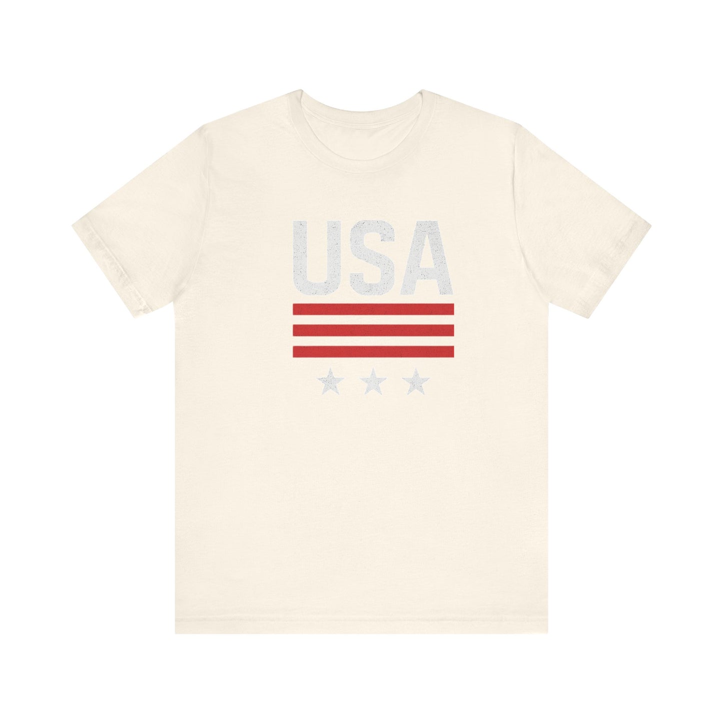 Patriotic USA Tee, Unisex Short Sleeve T-Shirt, July 4th Celebration Shirt, American Pride Apparel, Casual Summer Wear, Gift for Patriot