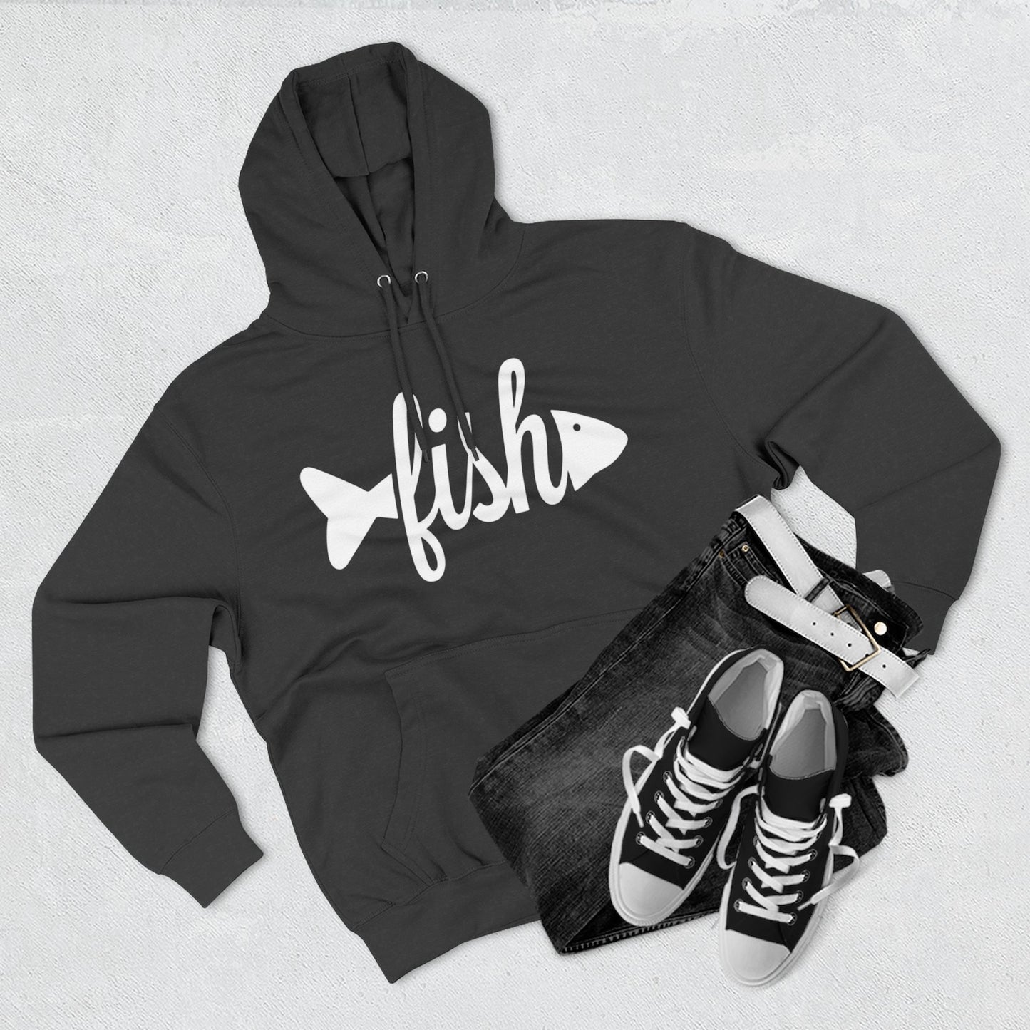 Water Splash Graphic Fleece Hoodie - Comfortable & Stylish