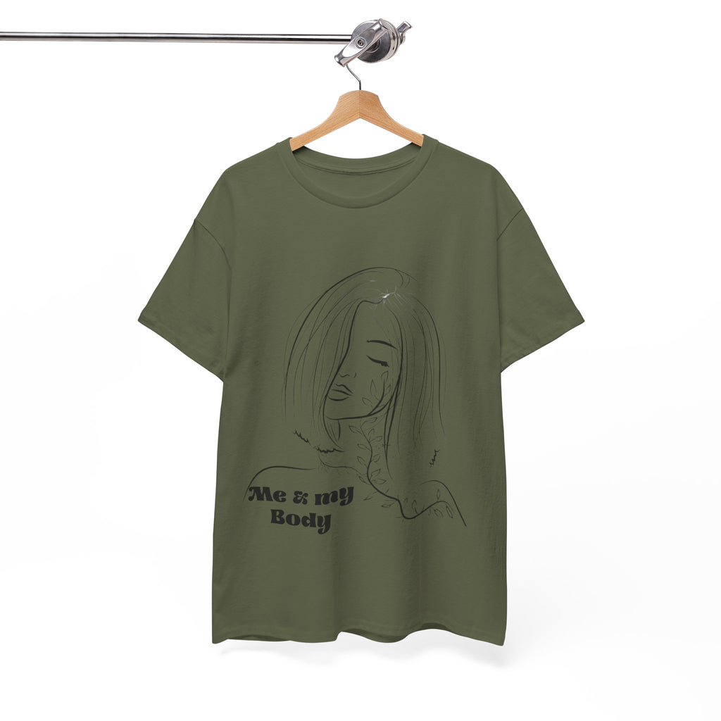 Unisex Faded Cotton Me my Body  Tee