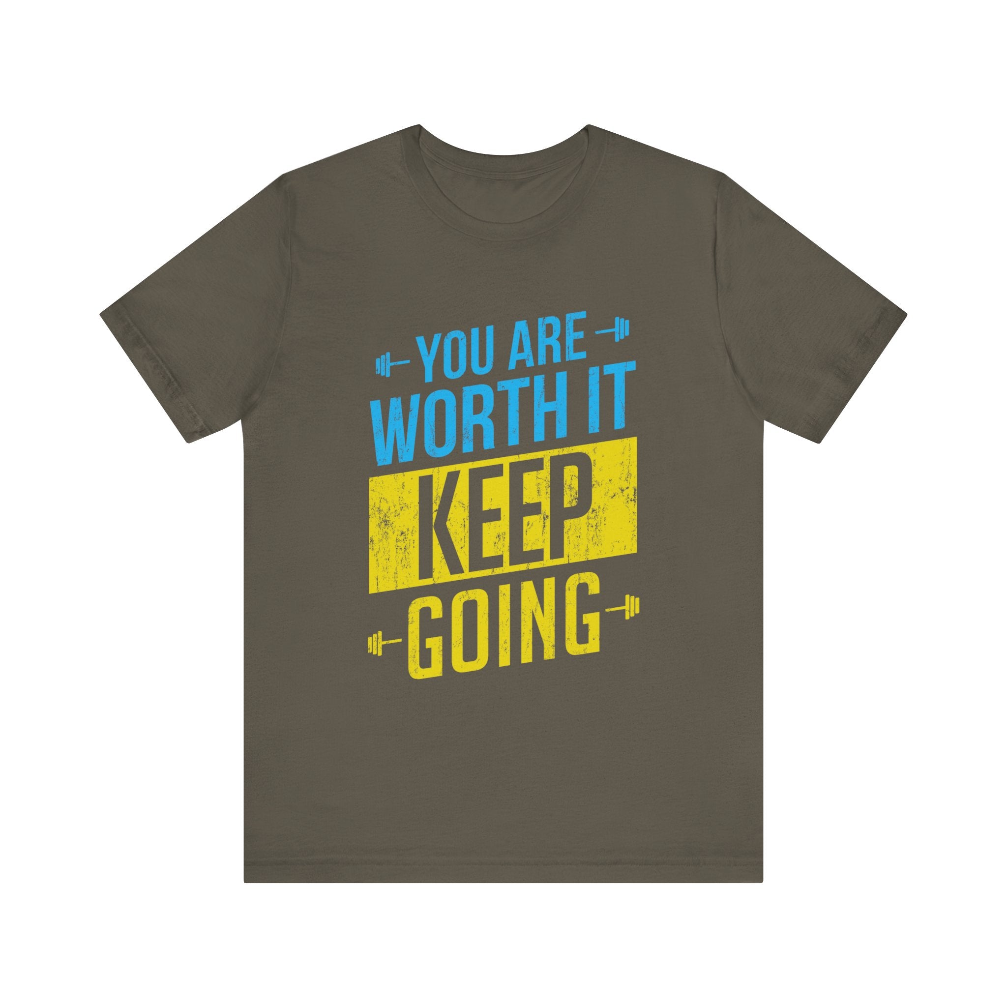 Vous en valez la peine, continuez, tee-shirt unisexe 