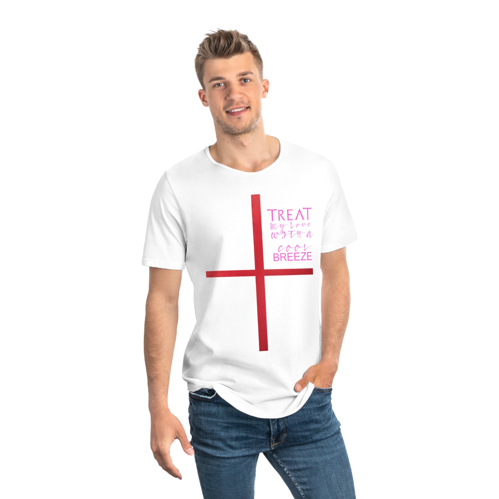 Men's Jersey Curved Hem Tee