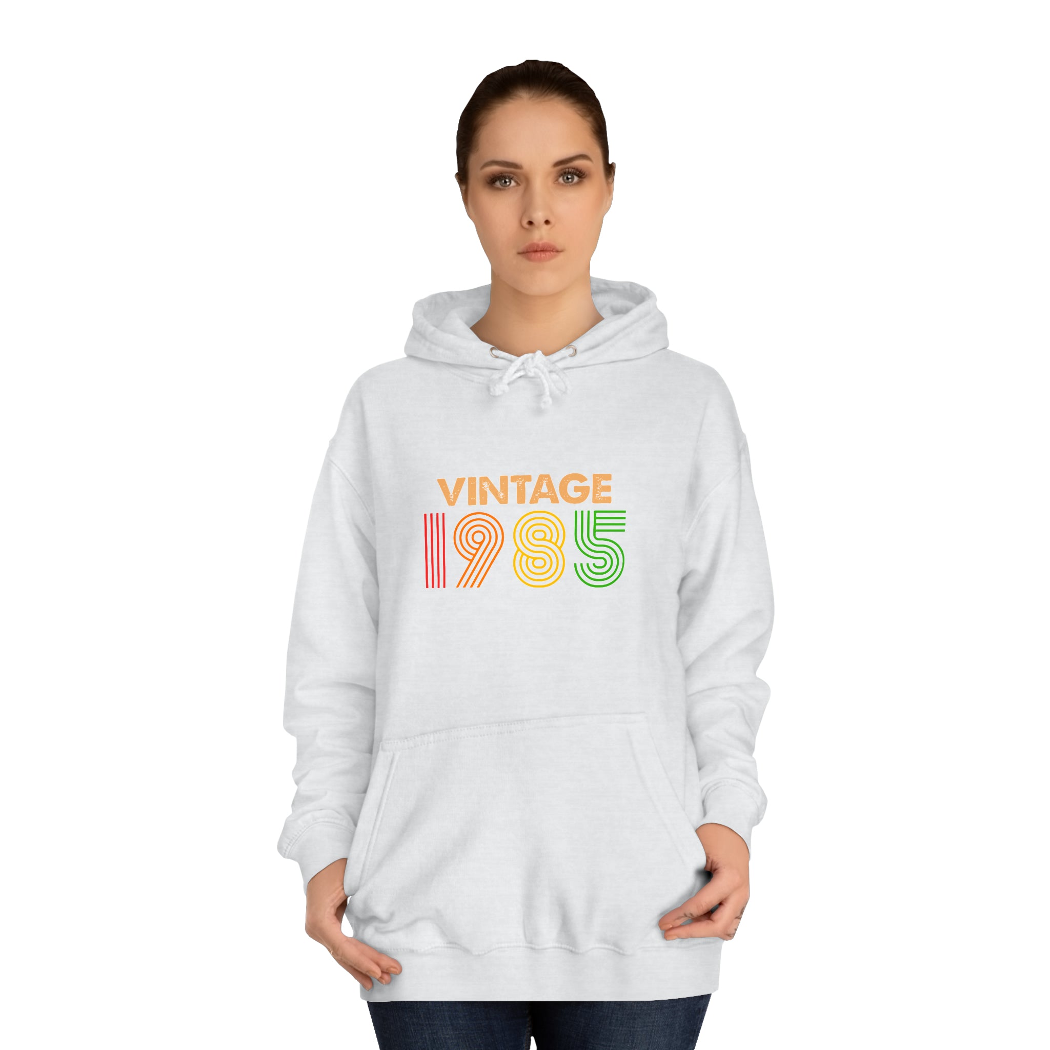 Sweat à capuche unisexe vintage 1985 