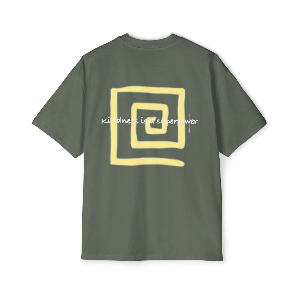 Oversized Tee - Kindness is a Super Power Graphic Design Shirt for Men Printify