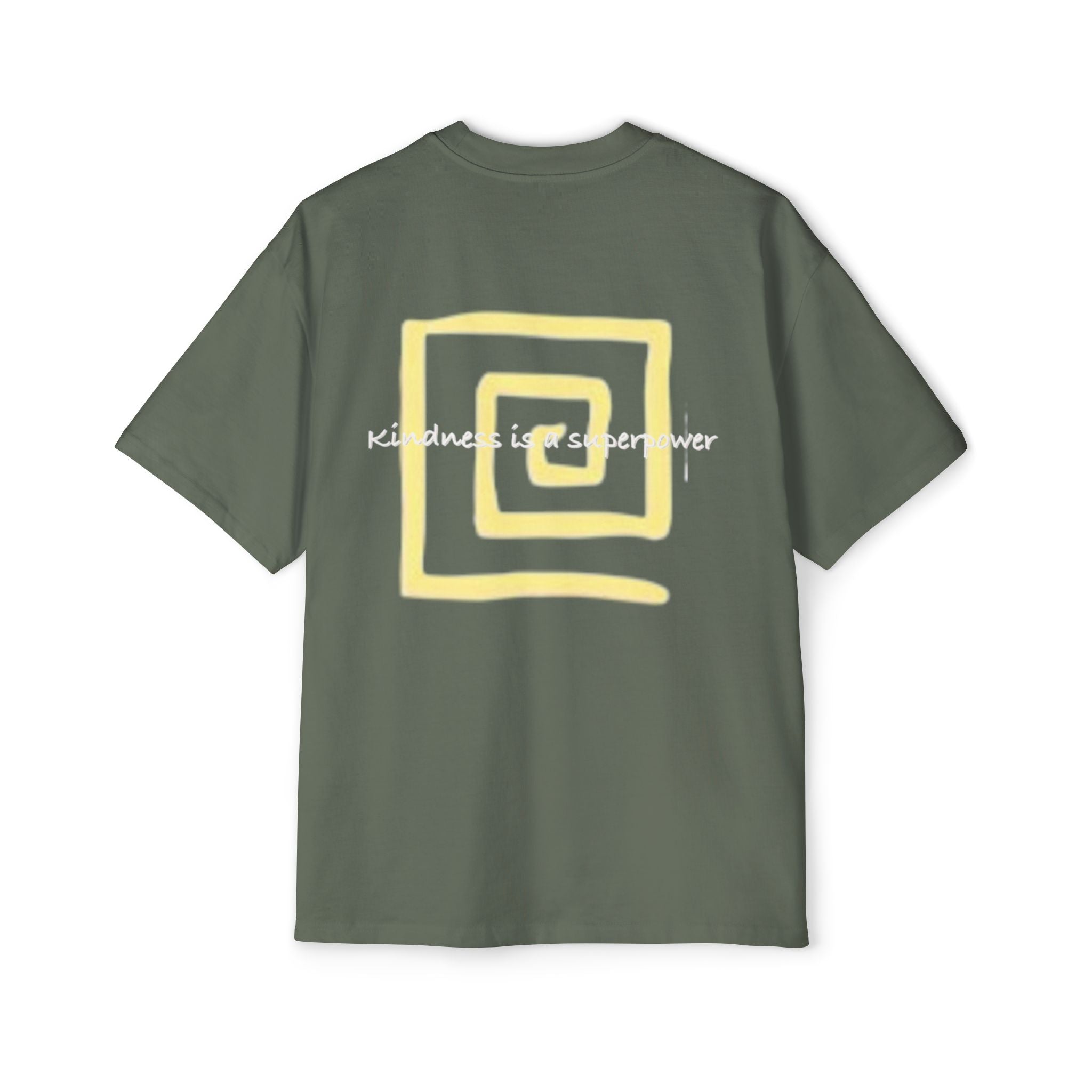 Oversized Tee - Kindness is a Super Power Graphic Design Shirt for Men Printify