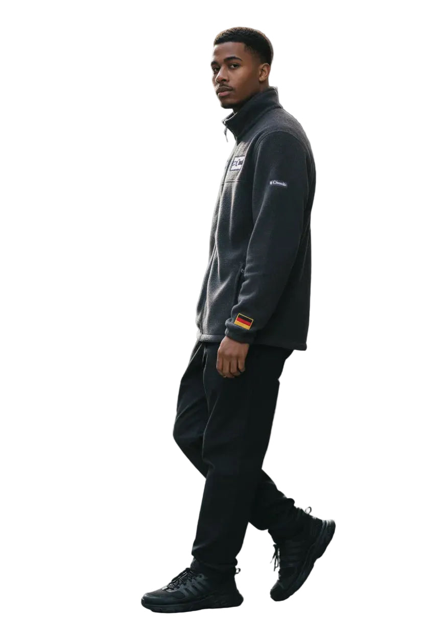 Chic Jacket Embroidered Columbia Fleece Jacket