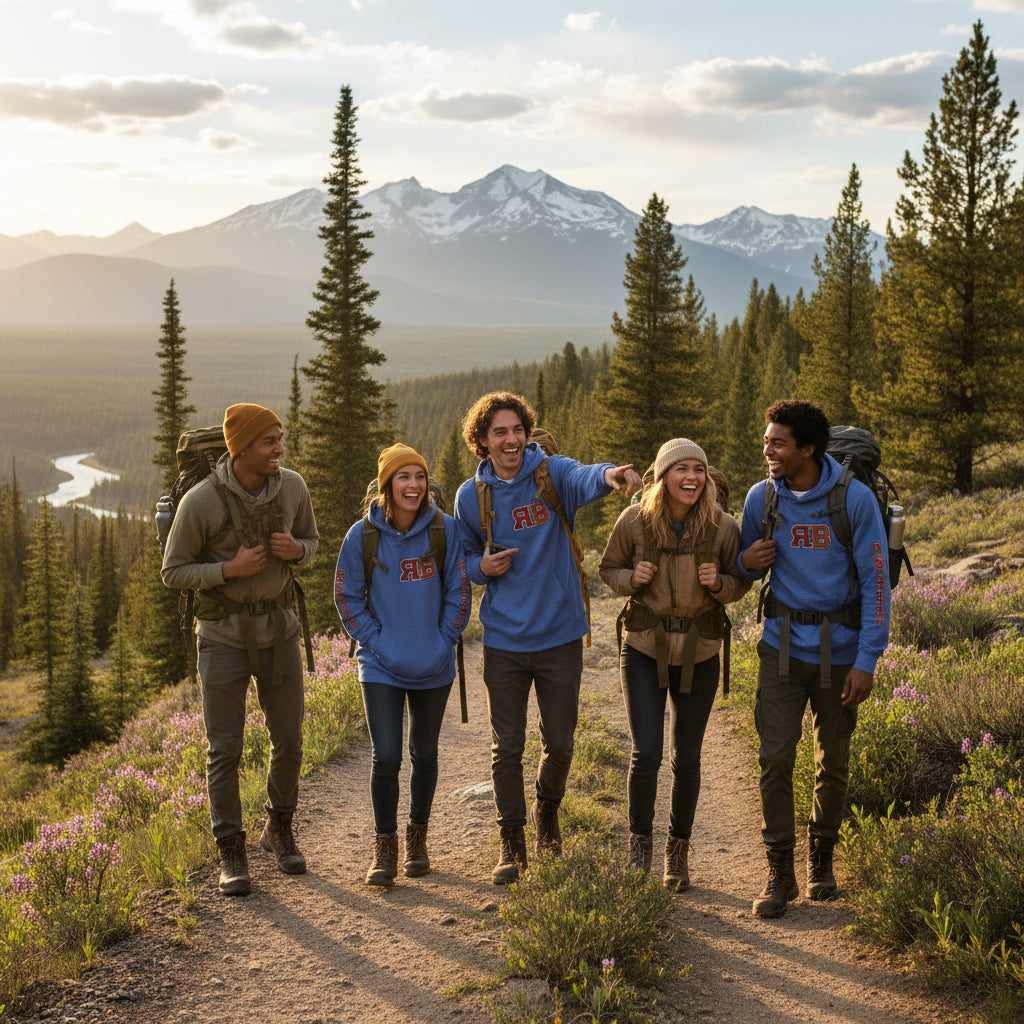 RB Hooded Long Sleeve Tee — RB Logo Hooded Tee