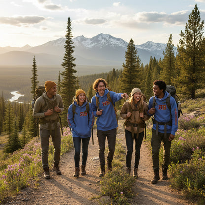 RB Hooded Long Sleeve Tee — RB Logo Hooded Tee