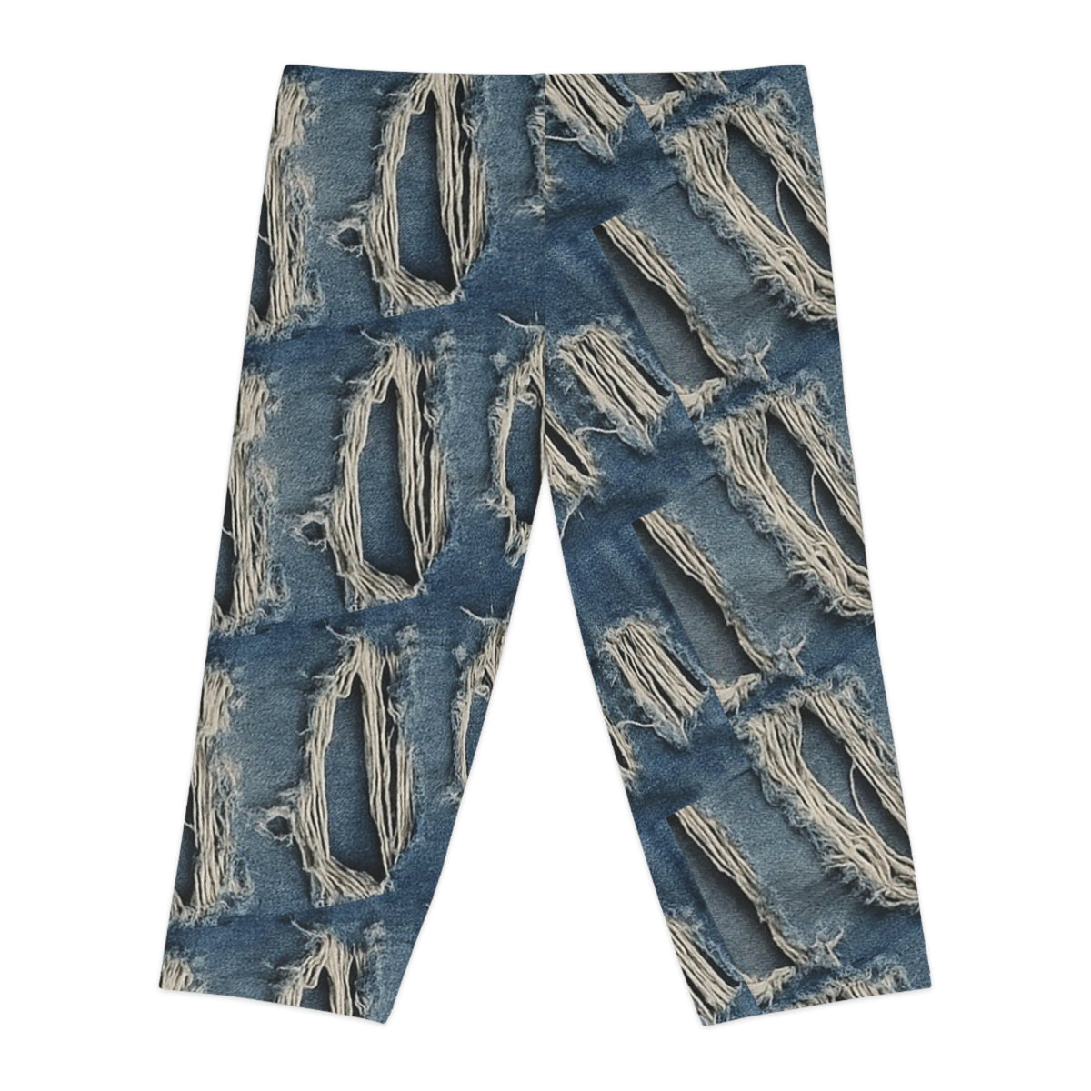 Trendy-Style Women's Capri Leggings, Casual Fashion, Workout Wear, Summer Style, Trendy Activewear Printify