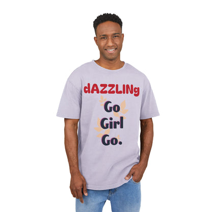 Oversize Tee - Dazzling 'Go Girl Go' Design