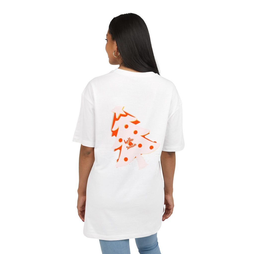 Christmas Oversize Tee - hello Santa Printify
