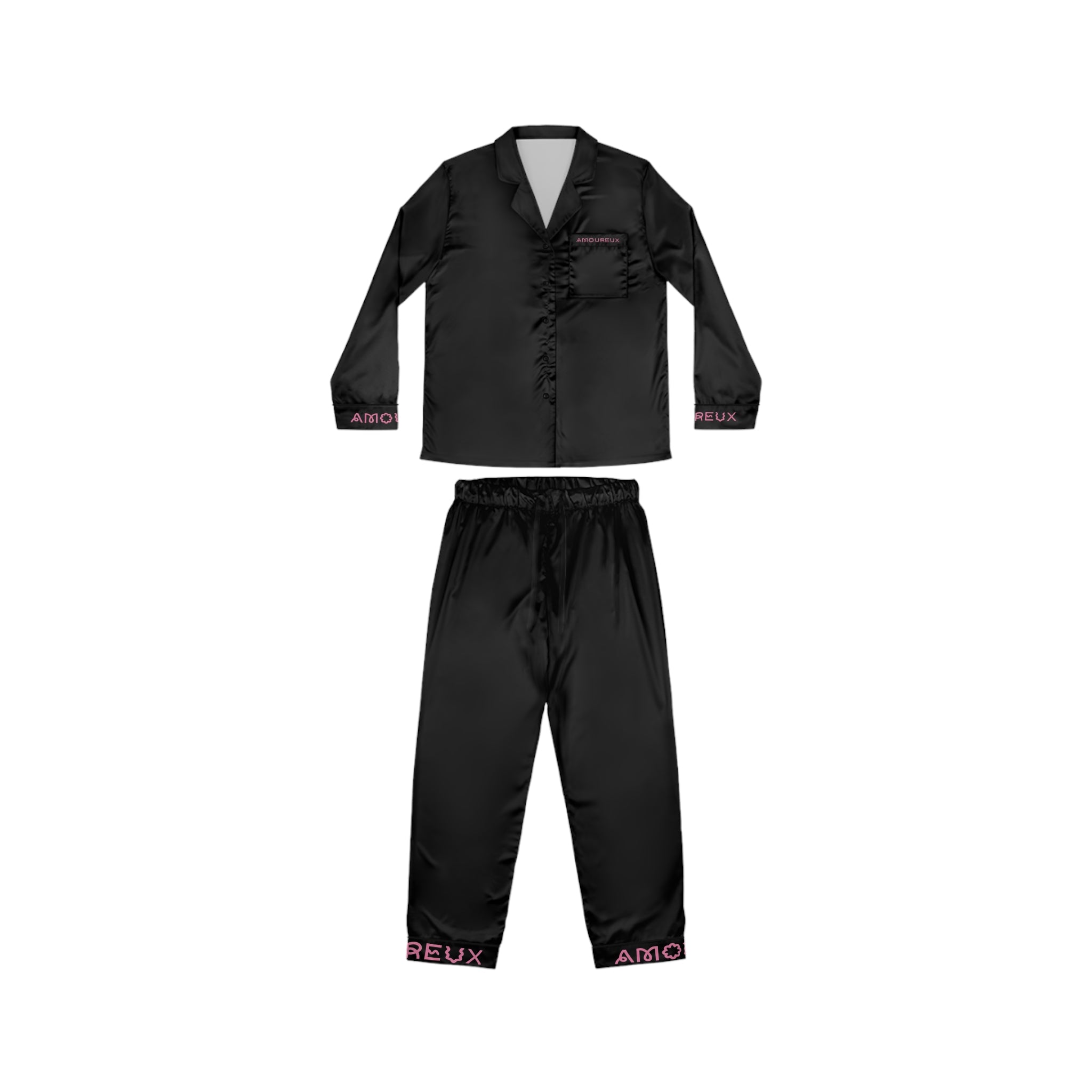 Amourös Satin Pajamas Set