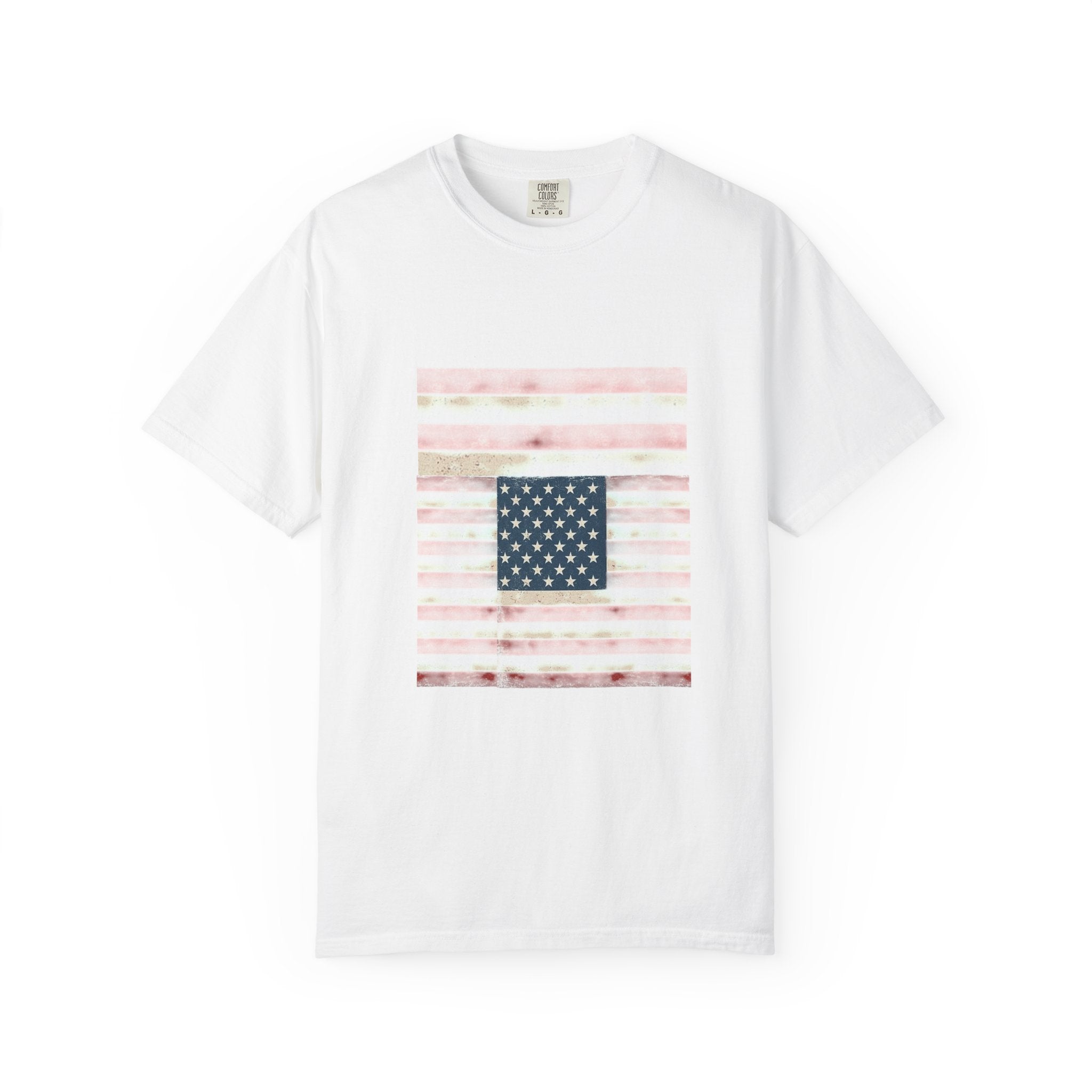 Patriotic Garment-Dyed T-Shirt | Perfect for 4th of July, Memorial Day, Casual Wear, Gifts, Americana Style Printify
