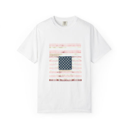 Patriotic Garment-Dyed T-Shirt | Perfect for 4th of July, Memorial Day, Casual Wear, Gifts, Americana Style Printify