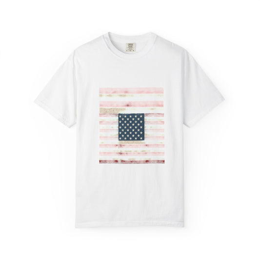 Patriotic Garment-Dyed T-Shirt | Perfect for 4th of July, Memorial Day, Casual Wear, Gifts, Americana Style Printify