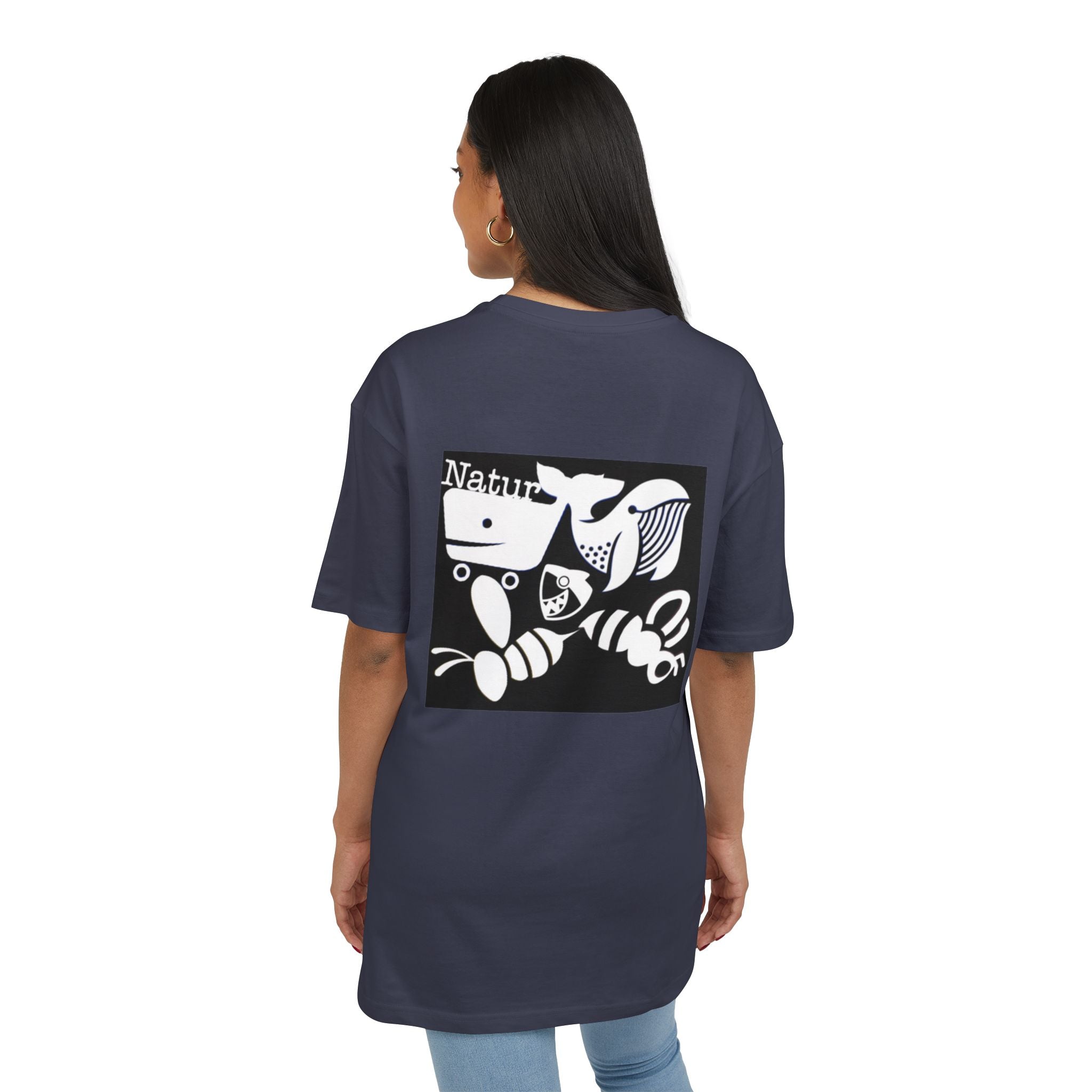 Nature-Inspired Oversize Tee - Unisex Graphic T-Shirt, Eco-Friendly Fashion, Casual Wear, Gift for Nature Lovers, Streetwear