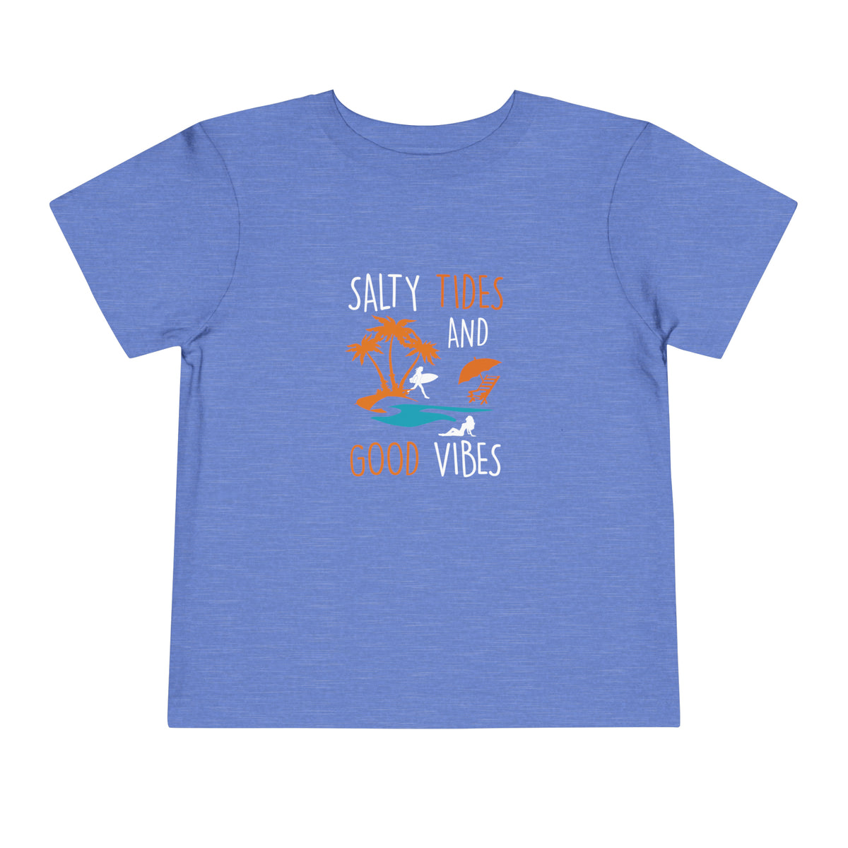 Salty Tides And Good Vibes Toddler Tee