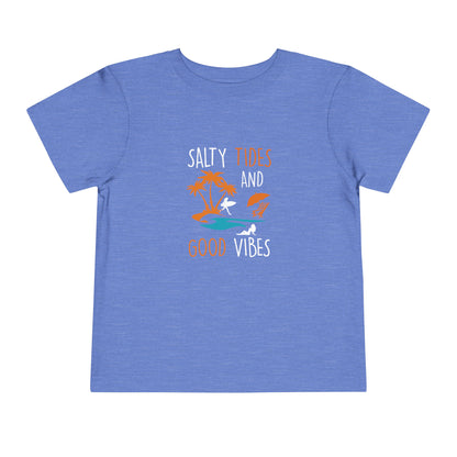 Salty Tides And Good Vibes Toddler Tee