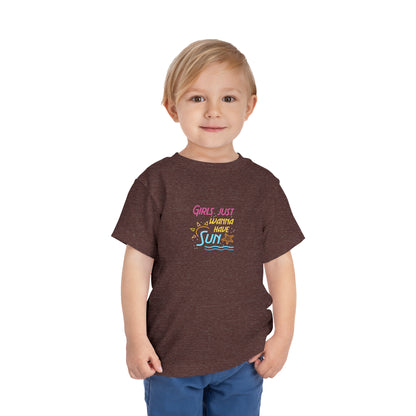 T-shirt pour tout-petits Les filles veulent juste avoir du soleil 