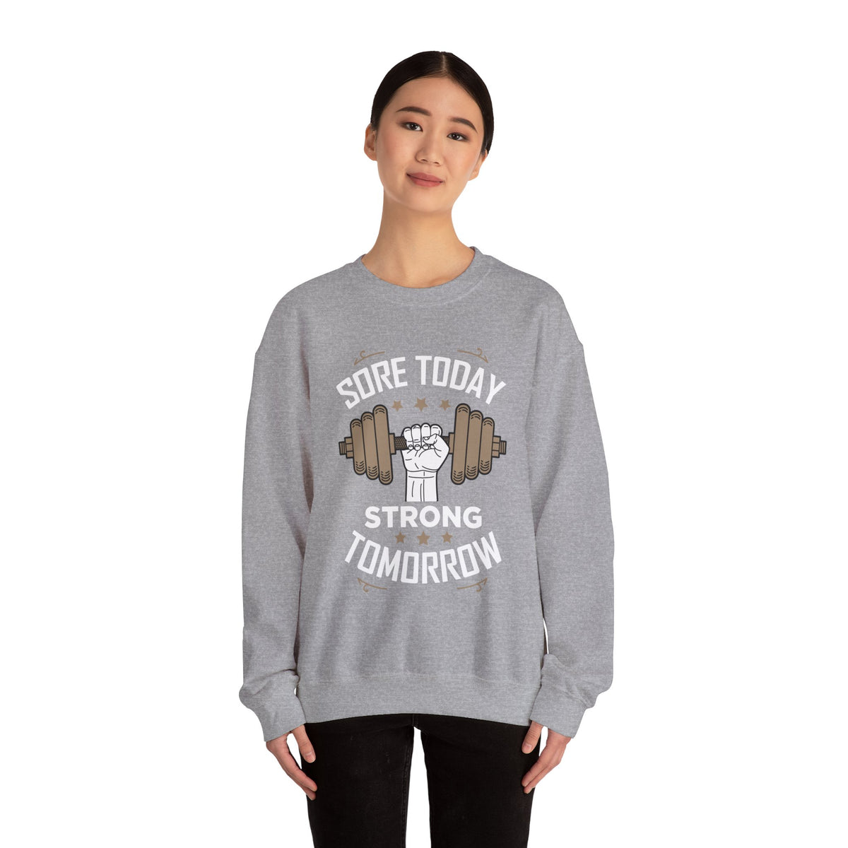 Sweat-shirt unisexe Sore Today Strong Tomorrow 