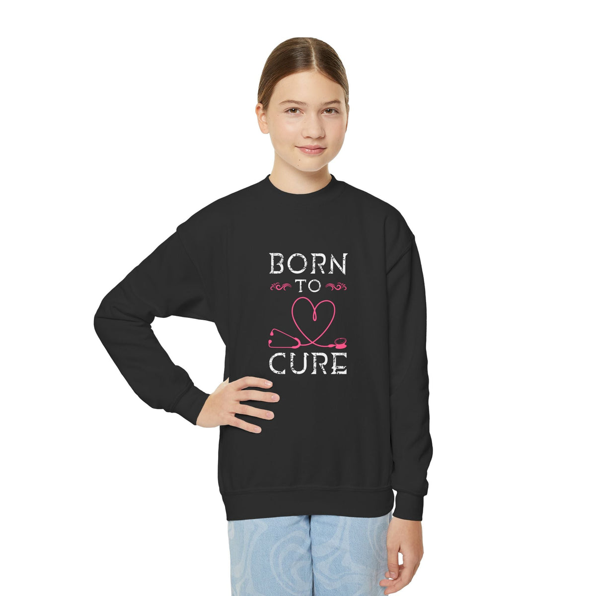 Born To Cure Sweatshirt Printify