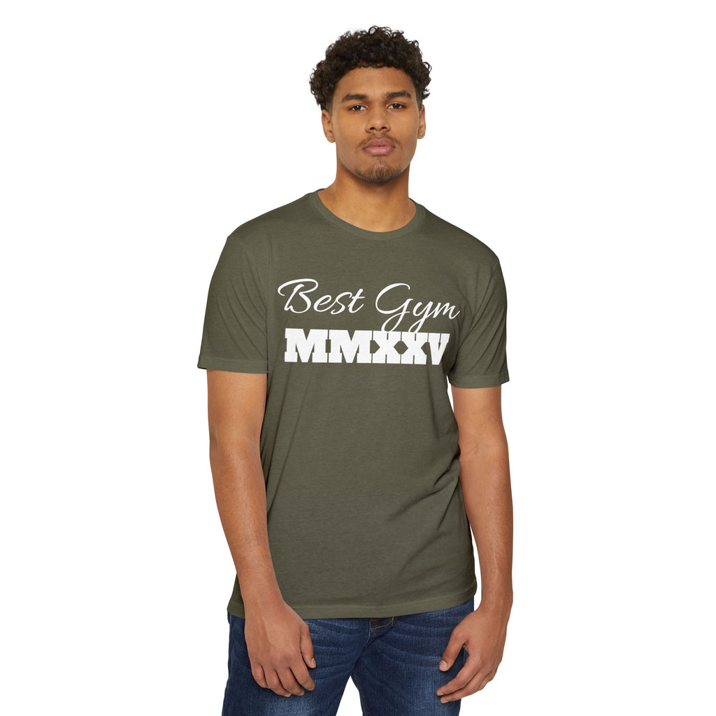 Best Gym Unisex CVC Jersey T-Shirt - Comfortable Fitness Apparel